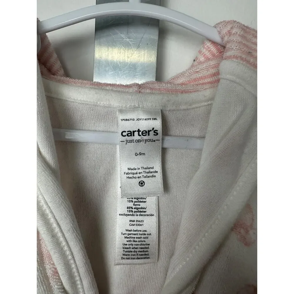 Carter's Just One You Baby Girls' Sheep Bath Robe - Pink - Size 0-9M C18